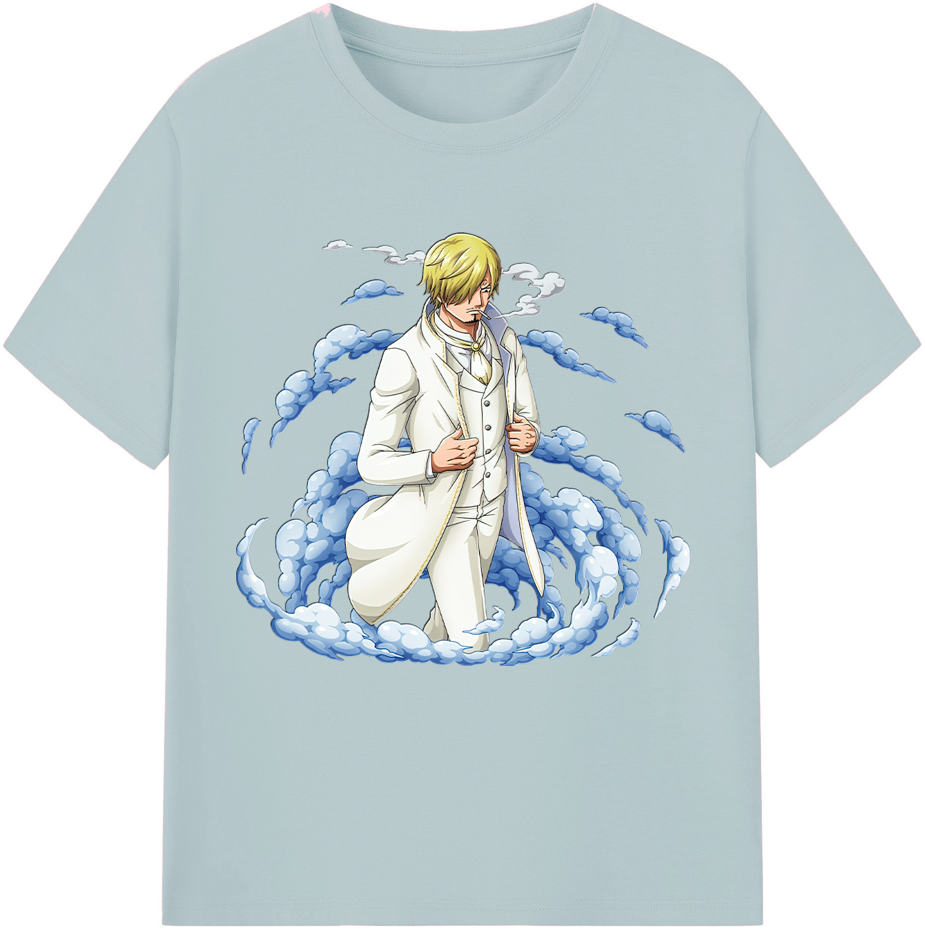 ワンピース サンジ ONE PIECE Sanji 綿100％半袖Tシャツ（フロントプリント）